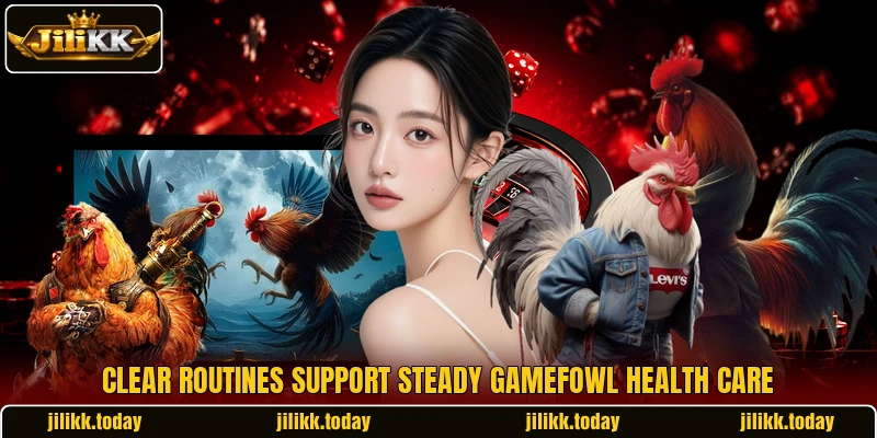 Clear routines support steady Gamefowl health care Clear routines support steady Gamefowl health care