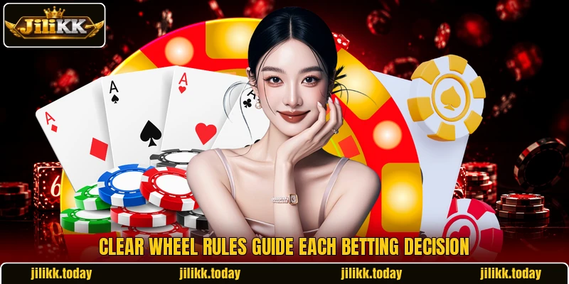 Clear wheel rules guide each betting decision Clear wheel rules guide each betting decision