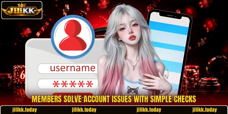 Members solve account issues with simple checks Members solve account issues with simple checks
