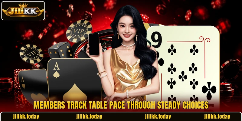 Members track table pace through steady choices Members track table pace through steady choices