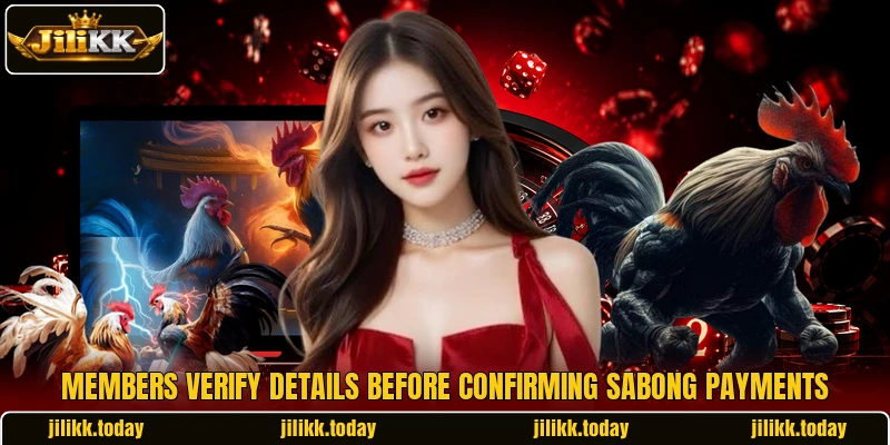 Members verify details before confirming sabong payments Members verify details before confirming sabong payments
