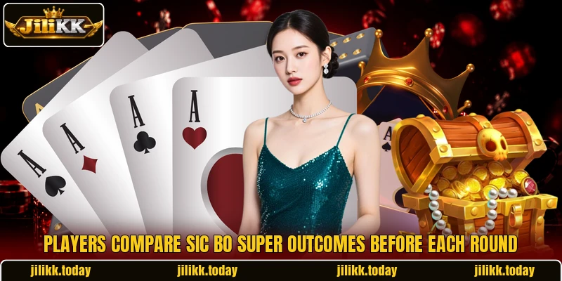 Players compare Sic Bo Super outcomes before each round Players compare Sic Bo Super outcomes before each round